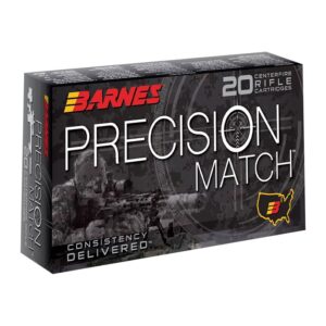 Barnes Precision Match 6.5 Creedmoor (140gr Open Tip Match Jacketed HP) - 20/Box - 30166 - Image 1