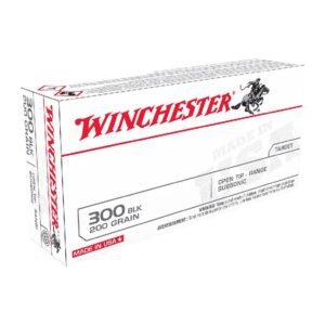 Winchester USA WHITE BOX .300 BLK (200gr Subsonic Open Tip) - 20/Box - USA300BLKX - Image 1