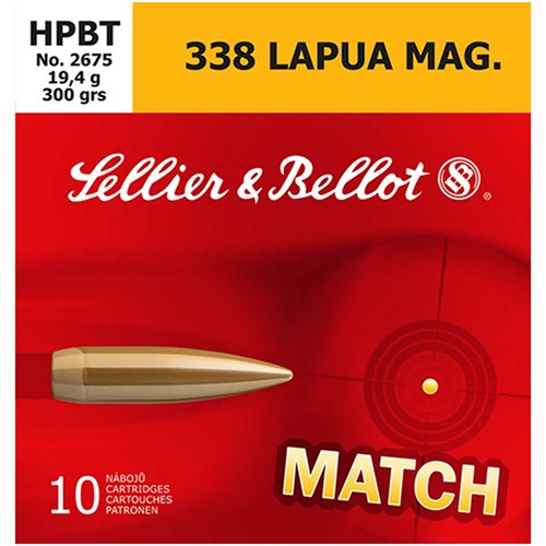 Sellier-Bellot .338 Lapua 300gr – 10rd