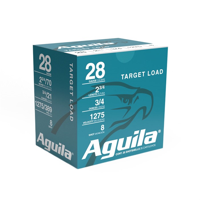 Aguila TARGET LOAD 28 Gauge (3/4oz #8 Shot) – 25/Box – 1CHB2878